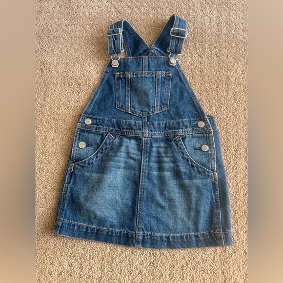 3T Kids Set - Floral Top, Pink Skirt and Denim Overall Skirt - Picture 7 of 8